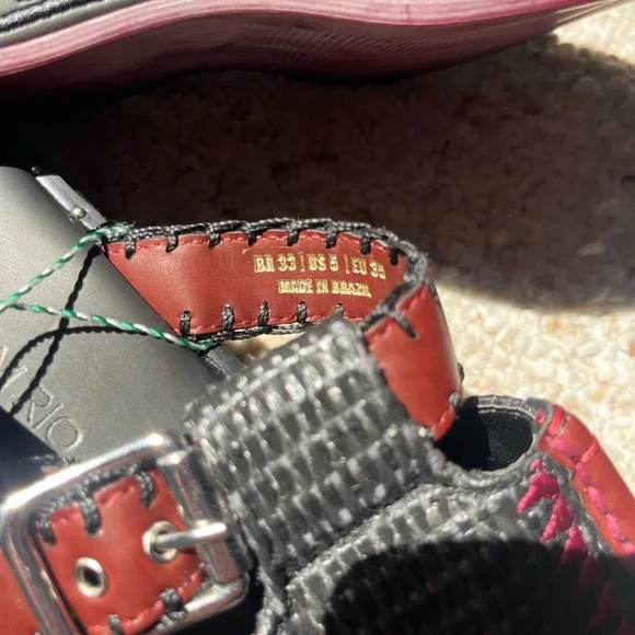 NWT Farm Rio Black Platform Mules - Picture 4 of 7